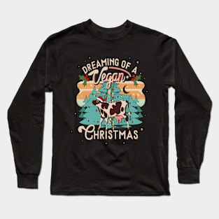 I'm Dreaming of a Vegan Christmas Funny Men Women Long Sleeve T-Shirt